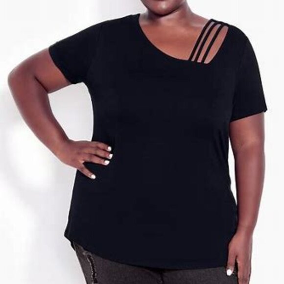 Avenue V Cut Out Top - Black sz 30-32 - Picture 1 of 2